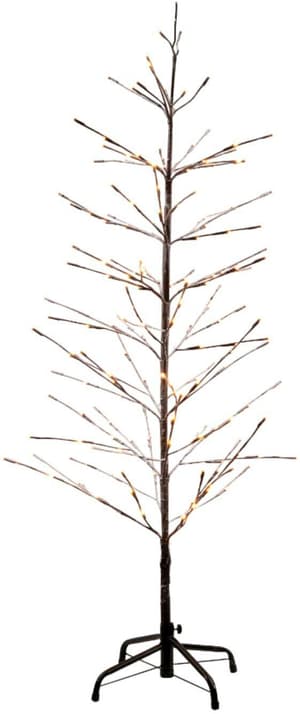 LED Weihnachtsbaum, 228 LED braun beschneit, H: 160cm