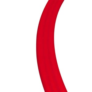 Cerchio di agilità in plastica piatto in PVC Ø 40 cm | Rosso