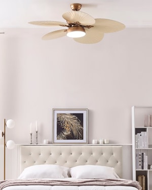 Ventilateur de plafond avec lampe doré BORMEJO