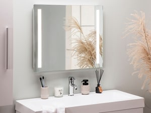 Badspiegel mit LED-Beleuchtung rechteckig 60 x 70 cm LIRAC
