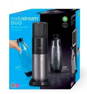 Machine à eau pétillante Sodastream Duo Noir - HIT