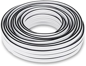 C4515S 2x4mm² Lautsprecherkabel 15m - Weiss