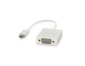 USB-C to VGA adapter, argent