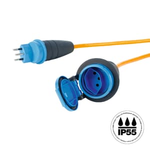 Rallonge électrique industrielle EPR-PUR 3x1.5mm2 10m T13-T13 IP55
