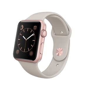 Watch Sport, 42mm Rose Gold Aluminium Case with Stone Sport Band