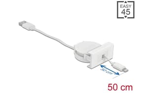 Modulo Easy 45 Cavo di srotolamento USB 2.0 USB A - Lightning 0,5 m