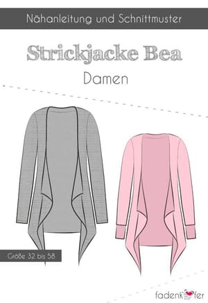 Papierschnittmuster Strickjacke Bea