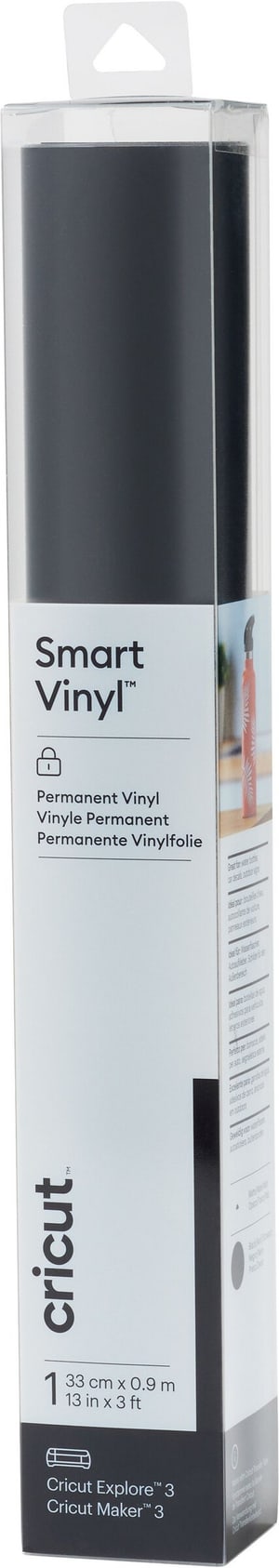 Vinylfolie Smart Matt Permanent 33 x 91 cm, Schwarz