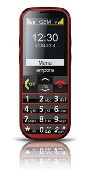 Emporia Eco C160 Mobiltelefon rot