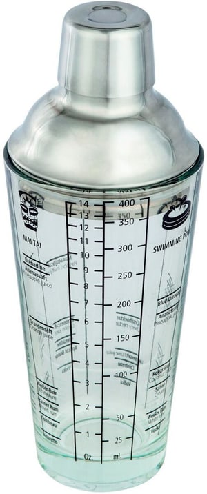 Mixeur de boissons Cocktail-Shaker 0.4 l, Transparent