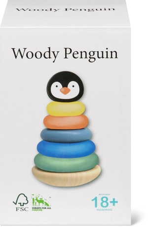 Woody Stapel-Pinguin