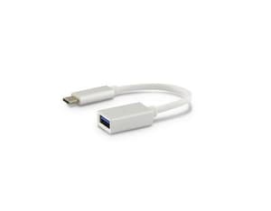 USB-C(m) to USB A(f) adapter, silber