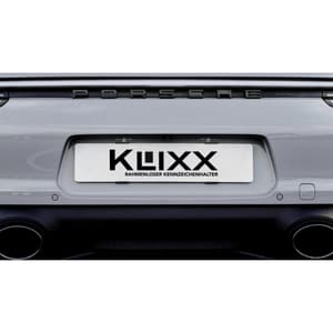 KLIXX Support de plaque d'immatriculation interchangeable sans cadre