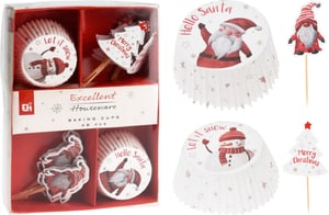 Cupcake-Set Weihnachten 48 Stk.