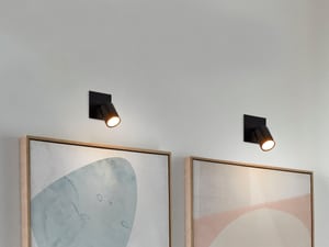 Set di 2 lampade da parete in metallo nero TIGRIS