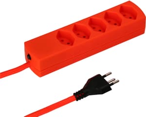 Steckdosenleiste maxTEX 5x Typ 13 fluo-orange