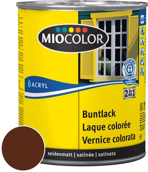 Acryl Laque colorée satinée Brun chocolat 750 ml