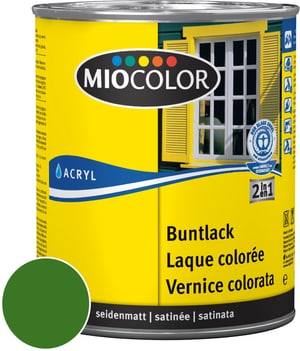 Acryl Laque colorée satinée Vert feuille 375 ml
