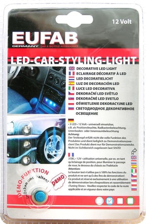 EUFAB LED CAR-STYLING-LIGHT AZZURO
