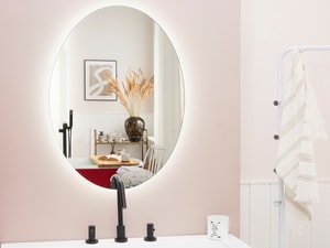 Miroir lumineux LED ovale 60 x 80 cm MAZILLE