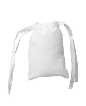 Sacs avec ruban, lot de 3 10 x 15 cm, blanc