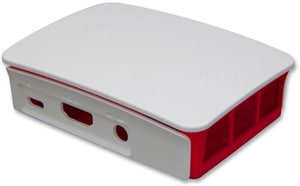 Custodia per Raspberry Pi 3 Type B rosso/bianco
