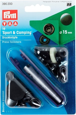 Bouton poussoir camping, bruni