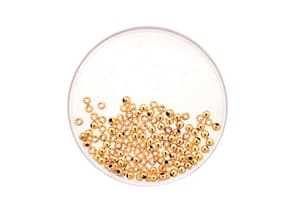 Perla metallica col. oro 3mm, 125 pezzi