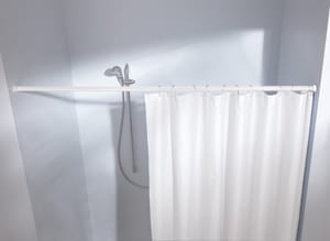 Misounda Anelli per tenda da doccia con sistema scorrevole 12 pezzi per tenda da doccia 73 x 40 mm in acciaio inox 