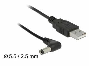 Cavo di alimentazione USB connettore cilindrico 5.5/2.5mm USB A - speciale 1.5 m