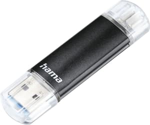 Laeta Twin USB 3.0, 128 GB, 40 MB/s, Schwarz