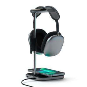 2-in-1 Alu Headphone Stand + MagSafe Charging - Space Gray