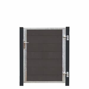 Futura WPC Porte simple Re. 99x127cm+16cm poteau ardoise/FVZ/laque en poudre