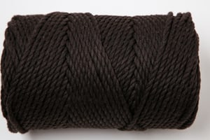 Macrame Rope brown, fil à nouer Lalana pour projets de macramé, pour tisser et nouer, brun, 3 mm x env. 90 m, env. 330 g, 1 écheveau en faisceau