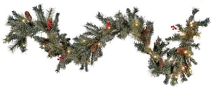 Guirlande de Noël LED 180 cm vert TENALA