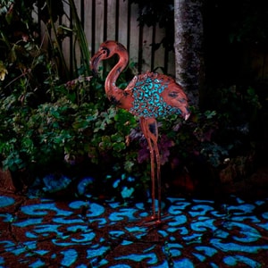Solar-Silhouette Lampe Flamingo