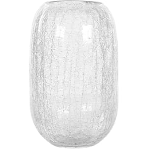 Blumenvase Bruchglas transparent 28 cm KYRAKALI