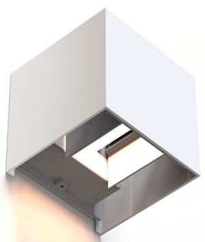 Lampada da parete a LED per interni ed esterni, WiFi, app e controllo vocale, bianco
