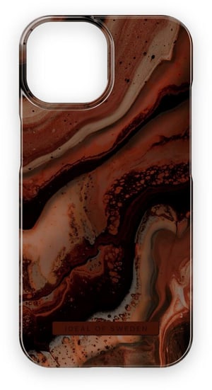 Back Cover Dark Amber Marble iPhone 15