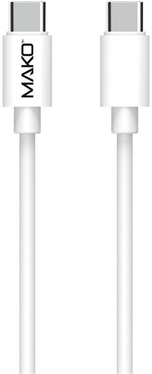 USB-C 2.0 bilatéral, 1.0m 100W, Blanc