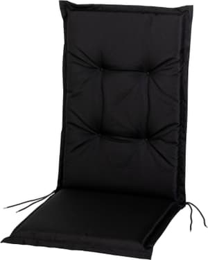 Coussin de chaise à haut dossier Outdoor 118 x 50 x 5 cm, Noir