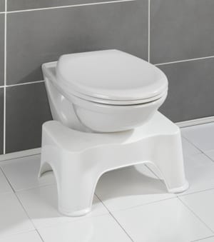Tabouret de toilet Secura blanc