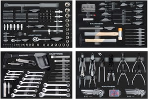 Composition d'outils EVA 337 pcs.