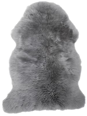 Pelle d'agnello "borrego" grigio argentato 80 x 85 cm