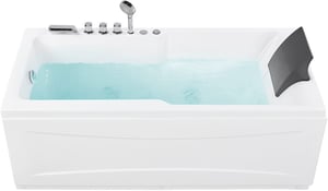 Vasca idromassaggio bianca con LED 170 cm destra ARTEMISA