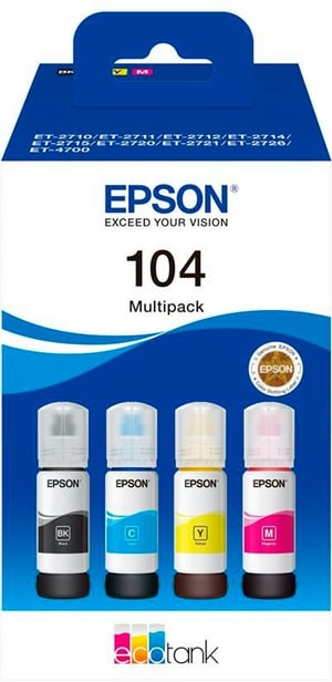 104 EcoTank 4-colour Multipack