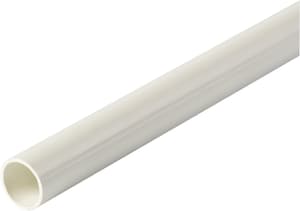 Tubo tondo 19.5 mm PVC bianco 1 m