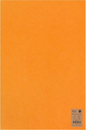 Feutre, orange 30x45cm x 3mm