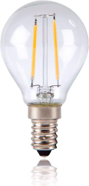 Filamento LED, E14, 250lm sostituisce 25W, lampada a goccia, bianco caldo