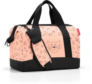 Reisetasche Allrounder M Kids Cats and Dogs Rosa